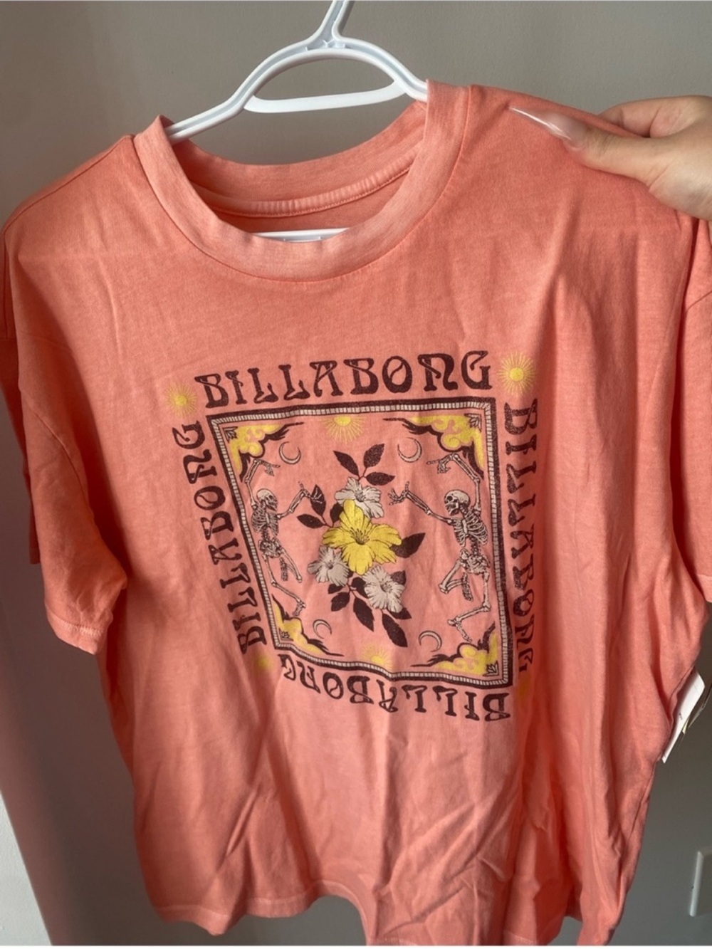 Billabong Coral Pink Logo Tee